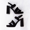 Hermès Jazz 90 Black Velvet Sandals