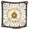 Hermès Les Cles Silk Scarf