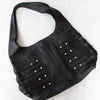 Jimmy Choo Bardia Black Leather Buckle Hobo Bag.