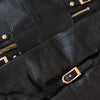 Jimmy Choo Bardia Black Leather Buckle Hobo Bag.