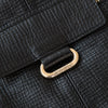Jimmy Choo Bardia Black Leather Buckle Hobo Bag.