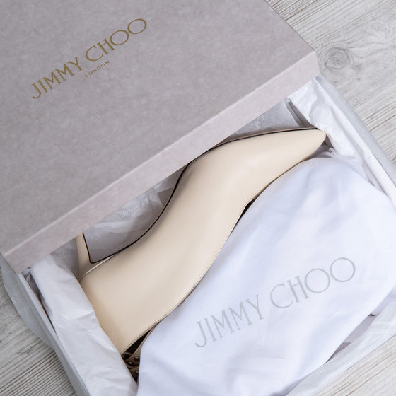Jimmy Choo Linen Leather Lark 65 Shoes