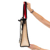 Christian Louboutin Cabalace Natural All You Need Is Red Tote Bag