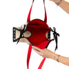 Christian Louboutin Cabalace Natural All You Need Is Red Tote Bag