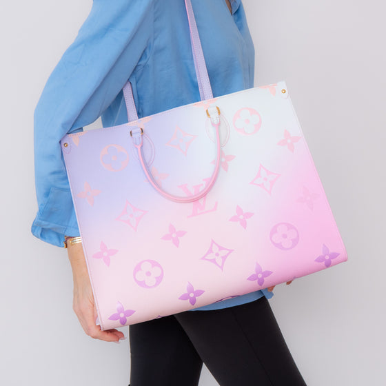 Louis Vuitton Limited Edition On The Go Sunrise Pastel Tote Bag - EVEYSPRELOVED