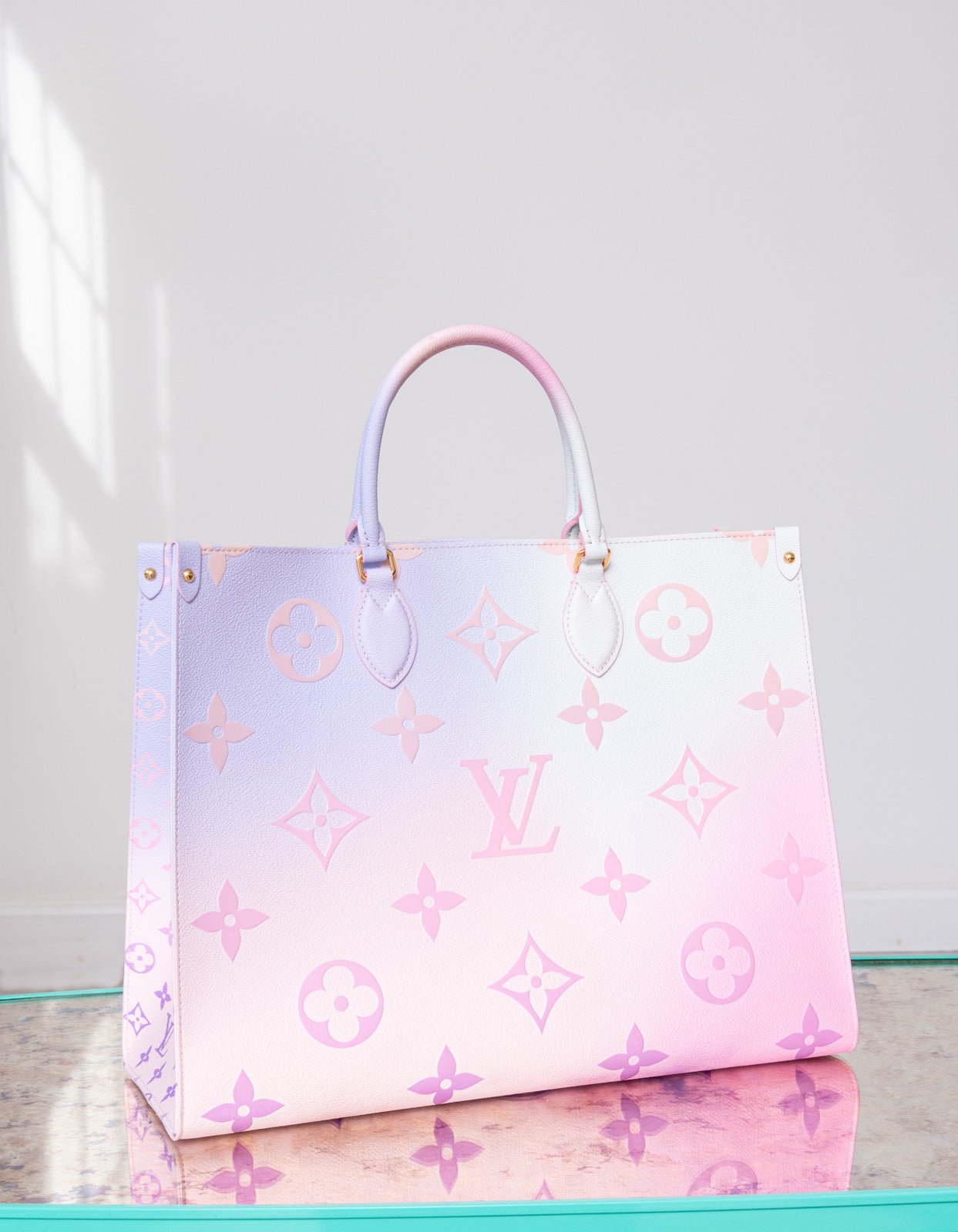 LOUIS VUITTON◇ドーヴィル_モノグラムキャンバス/PVC/BRW/モノグラム