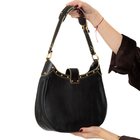 Louis Vuitton Black Suhali L'Affriolant Bag