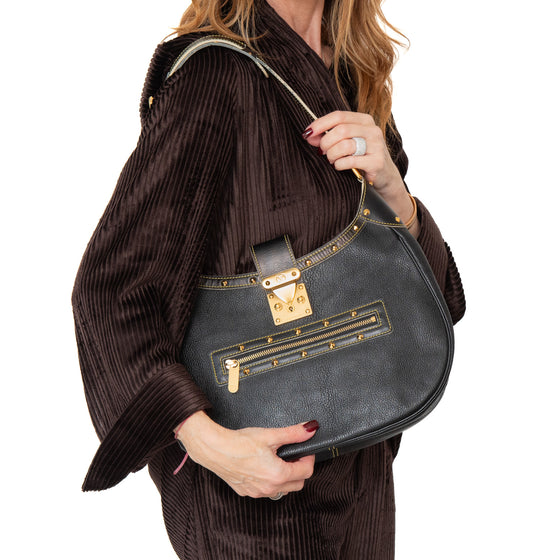 Louis Vuitton Black Suhali L'Affriolant Bag