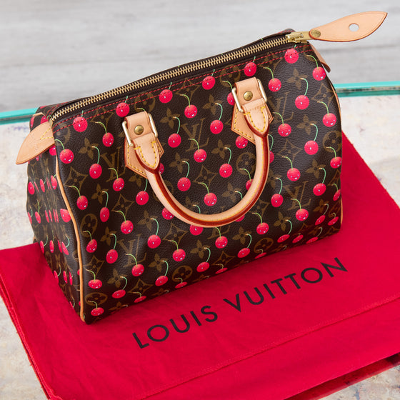 Louis Vuitton Takashi Murakami Speedy 25 Monogram Cerises Canvas