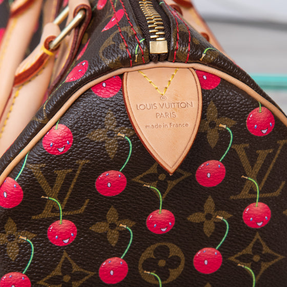 Louis Vuitton Takashi Murakami Speedy 25 Monogram Cerises Canvas