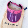 Louis Vuitton Monogram "Vuittamins" Plexi Visor in Rose Violet