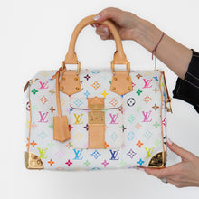  Louis Vuitton X Takashi Murakami Multicolore White Speedy 30 Bag