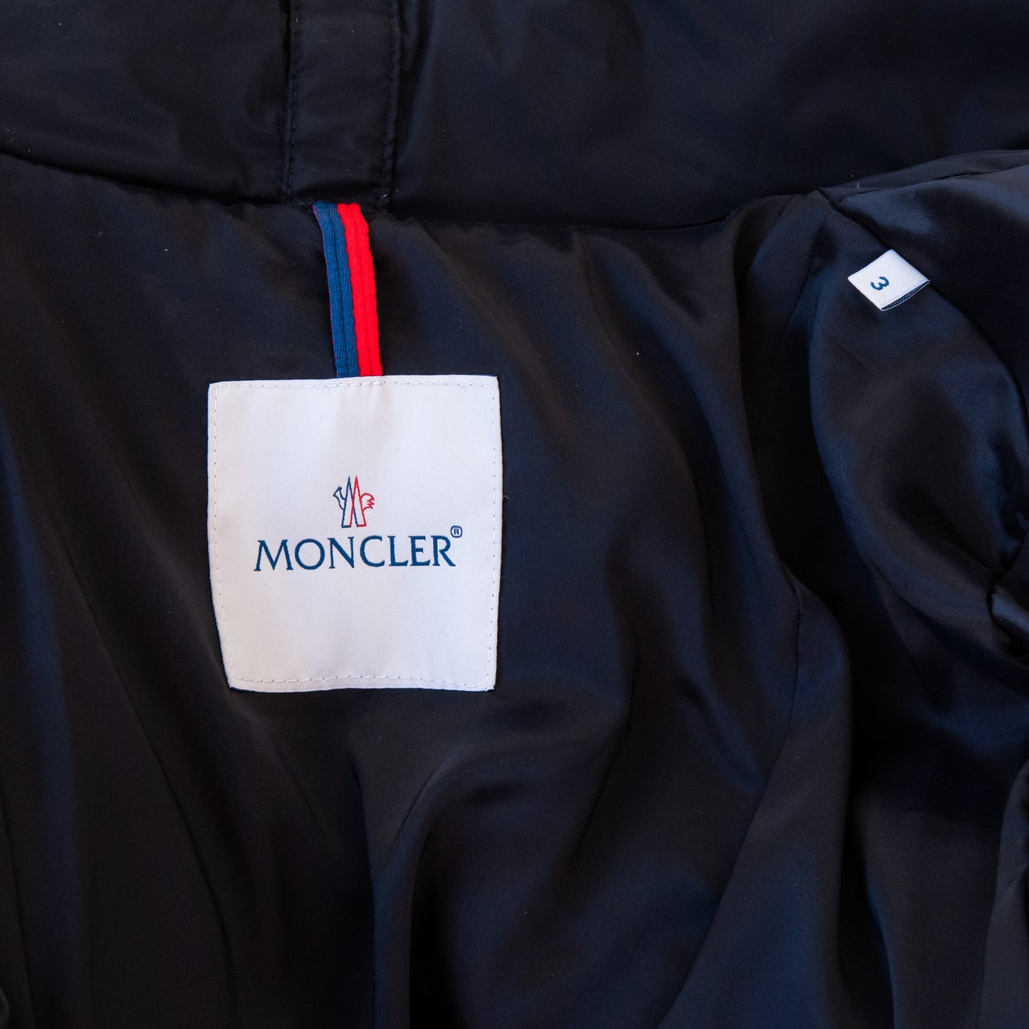 Moncler Padded Black Coat Size 3 - EVEYSPRELOVED
