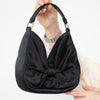 Moschino Black Satin Bow  Bag