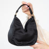 Moschino Black Satin Bow  Bag