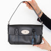 Mulberry Black Leather East West Bayswater Bag Mulberry