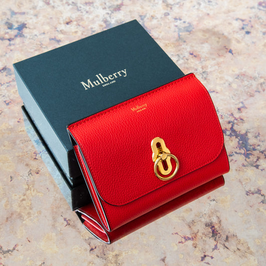Mulberry Red Leather Purse