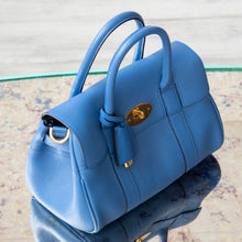  Mulberry Blue Leather Small Bayswater Bag