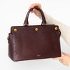 Mulberry Oxblood Chester Leather Tote Bag