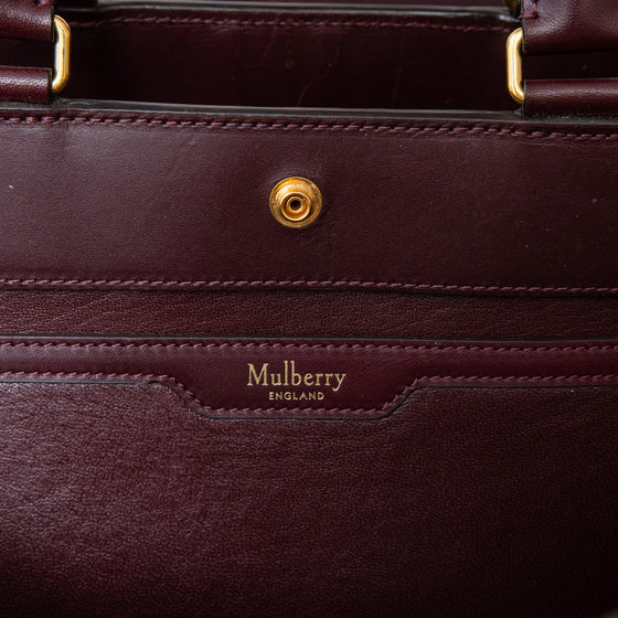 Mulberry Oxblood Chester Leather Tote Bag