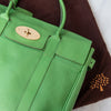 Mulberry Apple Green Leather Bayswater Tote Bag