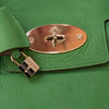 Mulberry Apple Green Leather Bayswater Tote Bag
