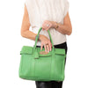 Mulberry Apple Green Leather Bayswater Tote Bag