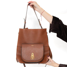  Mulberry Amberley Oak Grained Leather Hobo Bag