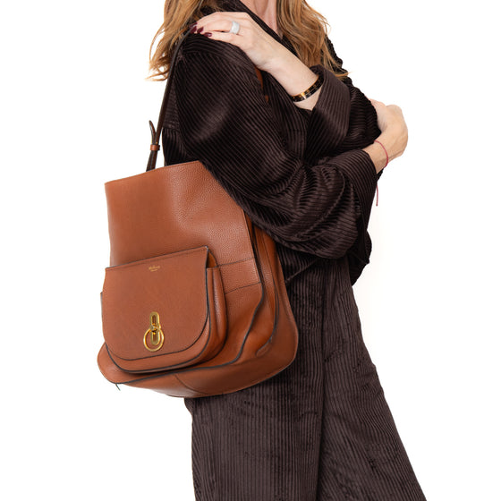 Mulberry Amberley Oak Grained Leather Hobo Bag