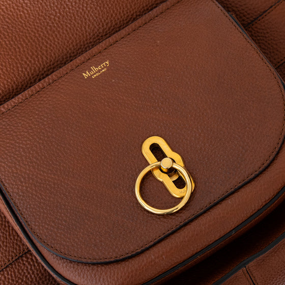 Mulberry Amberley Oak Grained Leather Hobo Bag