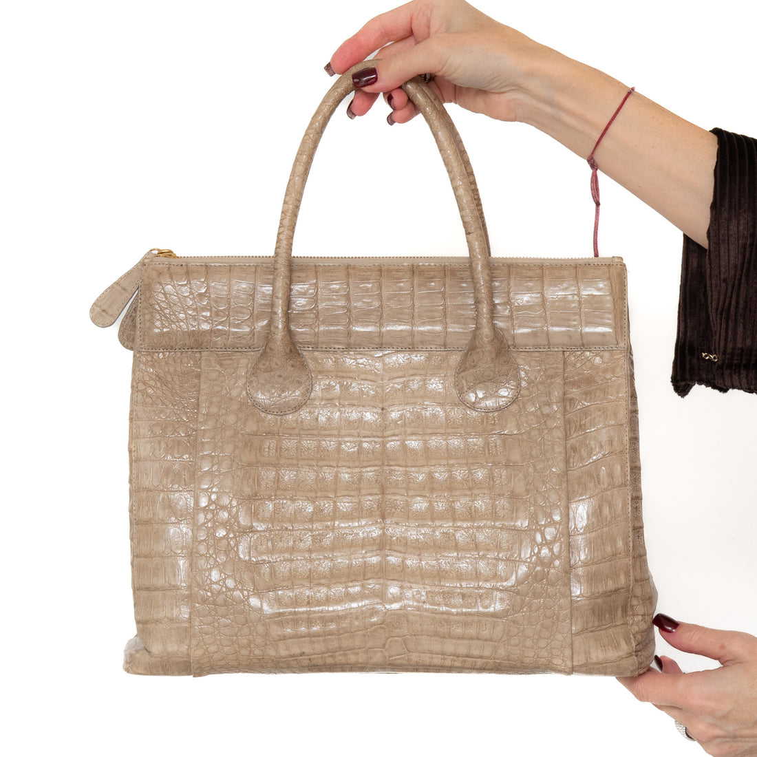  EVEYSPRELOVED Nancy Gonzalez Python Snakeskin Tote Bag