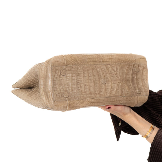 Nancy Gonzalez Python Snakeskin Tote Bag