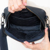 Prada Black Re Nylon  And Saffiano Leather Shoulder Bag