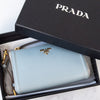 Prada Pale Blue Bi Colour Saffiano Leather Mini Bag