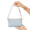 Prada Pale Blue Bi Colour Saffiano Leather Mini Bag