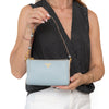 Prada Pale Blue Bi Colour Saffiano Leather Mini Bag