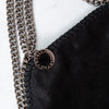 Stella McCartney Black Falabella Triple Chain Shoulder Bag
