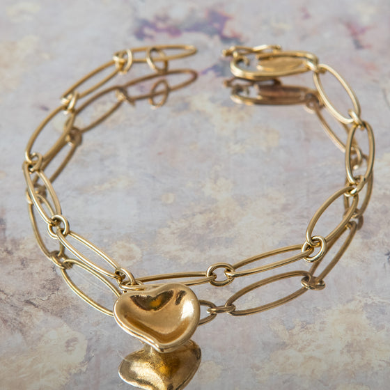 Tiffany Gold and Co Heart Bracelet