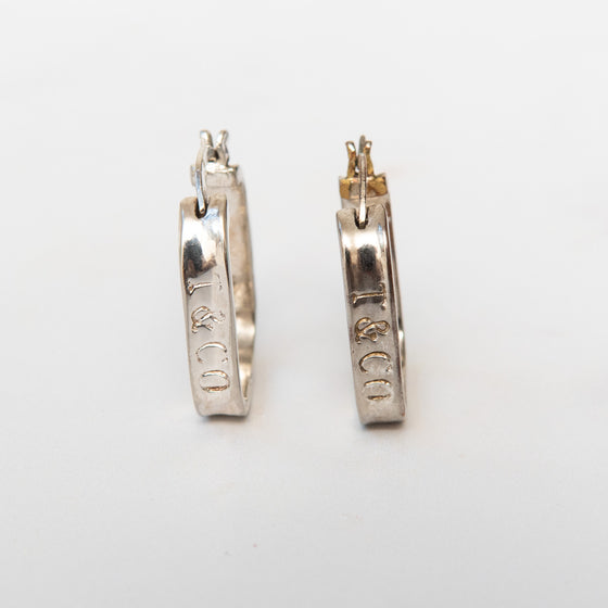 Tiffany and Co Silver Square Earrings