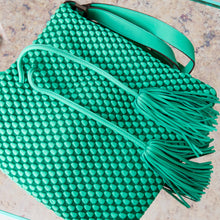  Tissa Fontaneda Bright Green Leather Bag