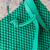 Tissa Fontaneda Bright Green Leather Bag