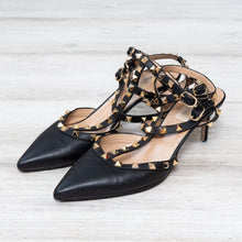  Valentino Garavani Black Rockstud Kitten Heels Valentino Garavani