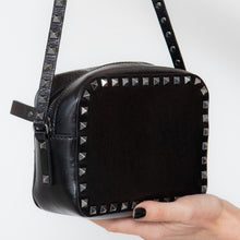  Valentino Garavani Black Rockstud Crossbody Bag