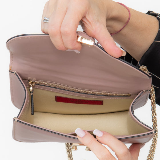 Valentino Garavani Rockstud Glamlock Blush Pink Bag