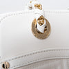 Versace Off White Leather Shoulder Bag