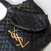 Saint Laurent Icare Black Lambskin Leather Tote Bag