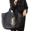 Saint Laurent Icare Black Lambskin Leather Tote Bag
