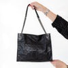 Saint Laurent Black Niki Chevron Matalesse Bag