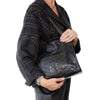 Saint Laurent Black Niki Chevron Matalesse Bag