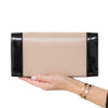 Saint Laurent Kate Black And Beige Clutch Bag